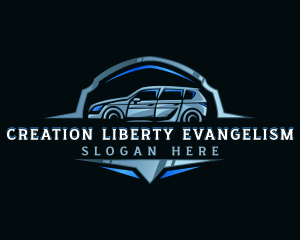 Modern Car Automobile Emblem logo design