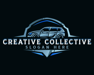 Modern Car Automobile Emblem logo design