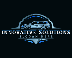 Modern Car Automobile Emblem logo design