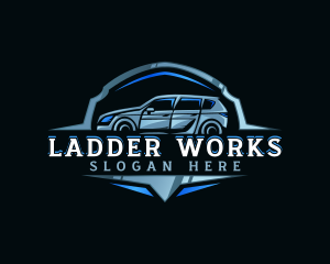 Modern Car Automobile Emblem logo design