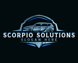 Modern Car Automobile Emblem logo design