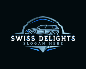 Modern Car Automobile Emblem logo design