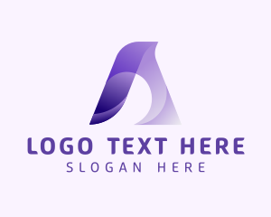 3d - Business Firm Letter A logo design