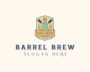 Beer Brewing Bar logo design