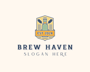 Beer Brewing Bar logo design