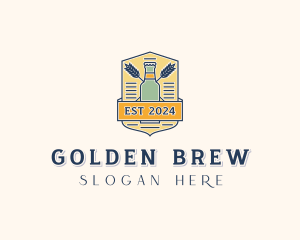 Beer Brewing Bar logo design