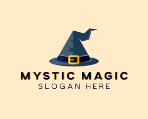 Sorcerer - Wizard Witch Hat logo design