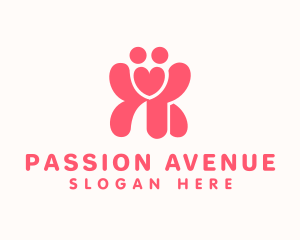 Passion - Human Love Monogram Letter XY logo design