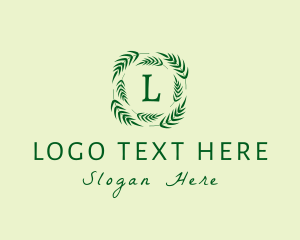 Palm Leaf - Eco Palm Leaves logo design