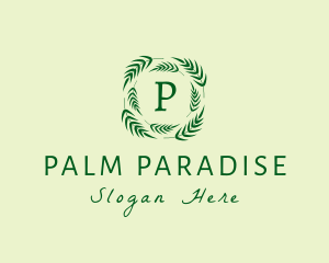 Eco Palm Leaves logo design