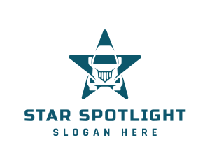 Blue Truck Star logo design