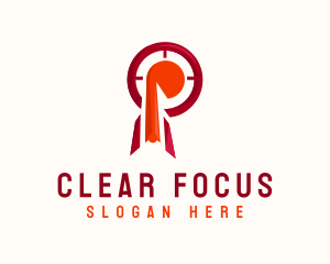 Focus - Business Target Letter P logo design