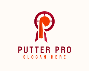 Business Target Letter P logo design