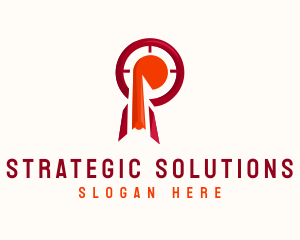 Strategy - Business Target Letter P logo design