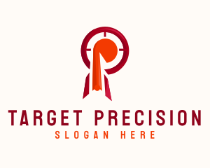 Shooting - Business Target Letter P logo design