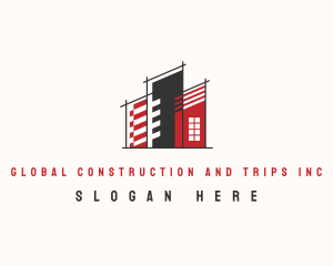 Real Estate - Construction Building Architecture logo design