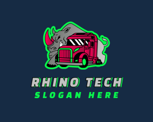 Rhino - Rhino Transport Trucking logo design