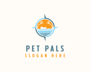 Tropical Vacation Destination logo design