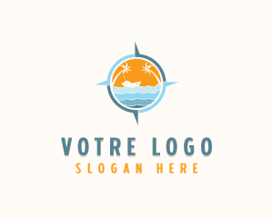 Tour Guide - Tropical Vacation Destination logo design