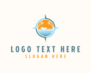 Traveler - Tropical Vacation Destination logo design