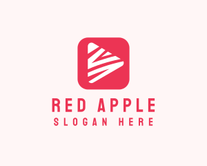 Red - Red Video App logo design
