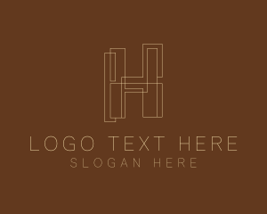 Letter H - Home Builder Construction Firm logo design