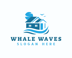 Seaside Wave House logo design