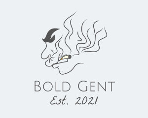 Mad Man Smoking  logo design