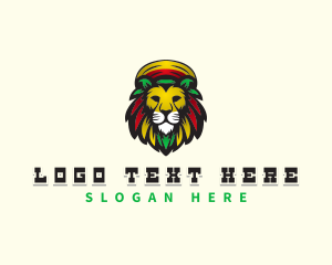 Rasta - Lion Rasta Safari logo design