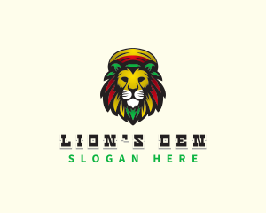 Lion Rasta Safari logo design