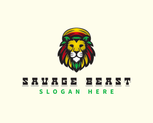 Lion Rasta Safari logo design