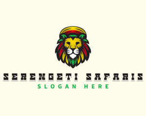 Lion Rasta Safari logo design