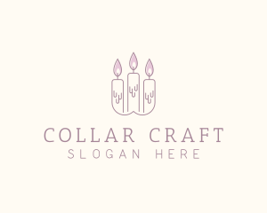 Candlelight Wax Candle logo design