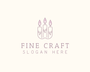 Candlelight Wax Candle logo design