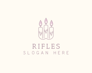 Candle Maker - Candlelight Wax Candle logo design