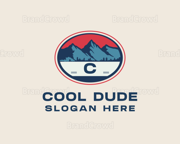 Mountain Peak Hiking Logo