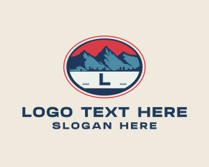 Active Gear - Mountain Forest Hiking logo design