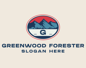 Mountain Peak Hiking logo design