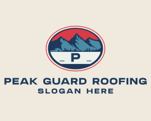 Mountain Peak Hiking logo design