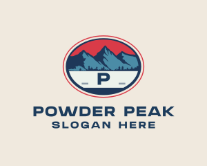 Mountain Peak Hiking logo design