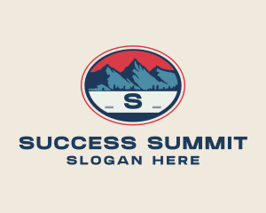 Mountain Peak Hiking logo design