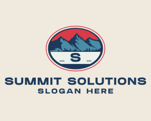 Mountain Peak Hiking logo design