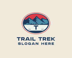 Hiking - Mountain Forest Hiking logo design
