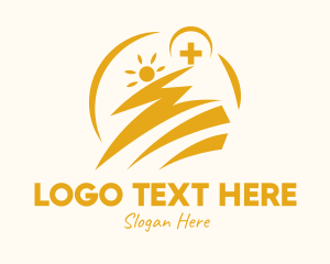 Medical Center - Abstract Sunrise Medical Center logo design