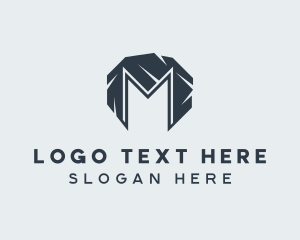 Golem - Mining Construction Letter M logo design