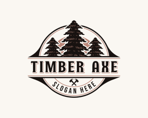 Tree Carpentry Logging logo design