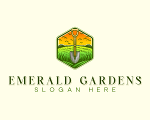 Shovel Lawn Landscaping logo design