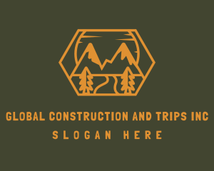 Mountaineer - Mountain Forest River logo design
