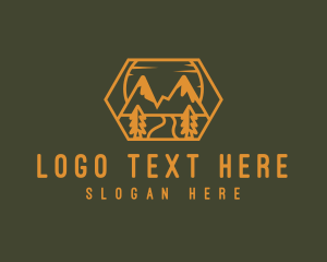 Outdoor - Mountain Forest Camp logo design