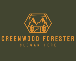 Mountain Forest Camp logo design